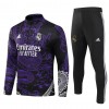 Real Madrid Purple Version Dragon Training Sweatshirts Quarter-zip 2023-24 Für Kinder